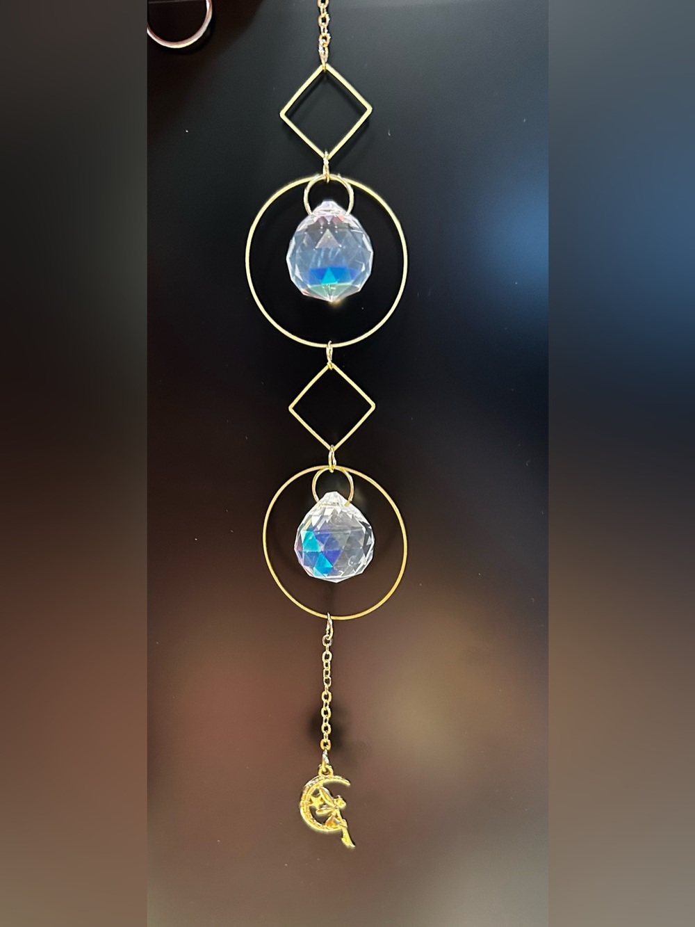 Gold tone Fairy Sun Catcher